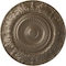 Ekena Millwork Biddix Ceiling Medallion (Fits Canopies up to 7 1/2"), Hand-Painted Warm Silver, 20 7/8"OD x 1 1/4"P CM20BXWSS - alternate 1
